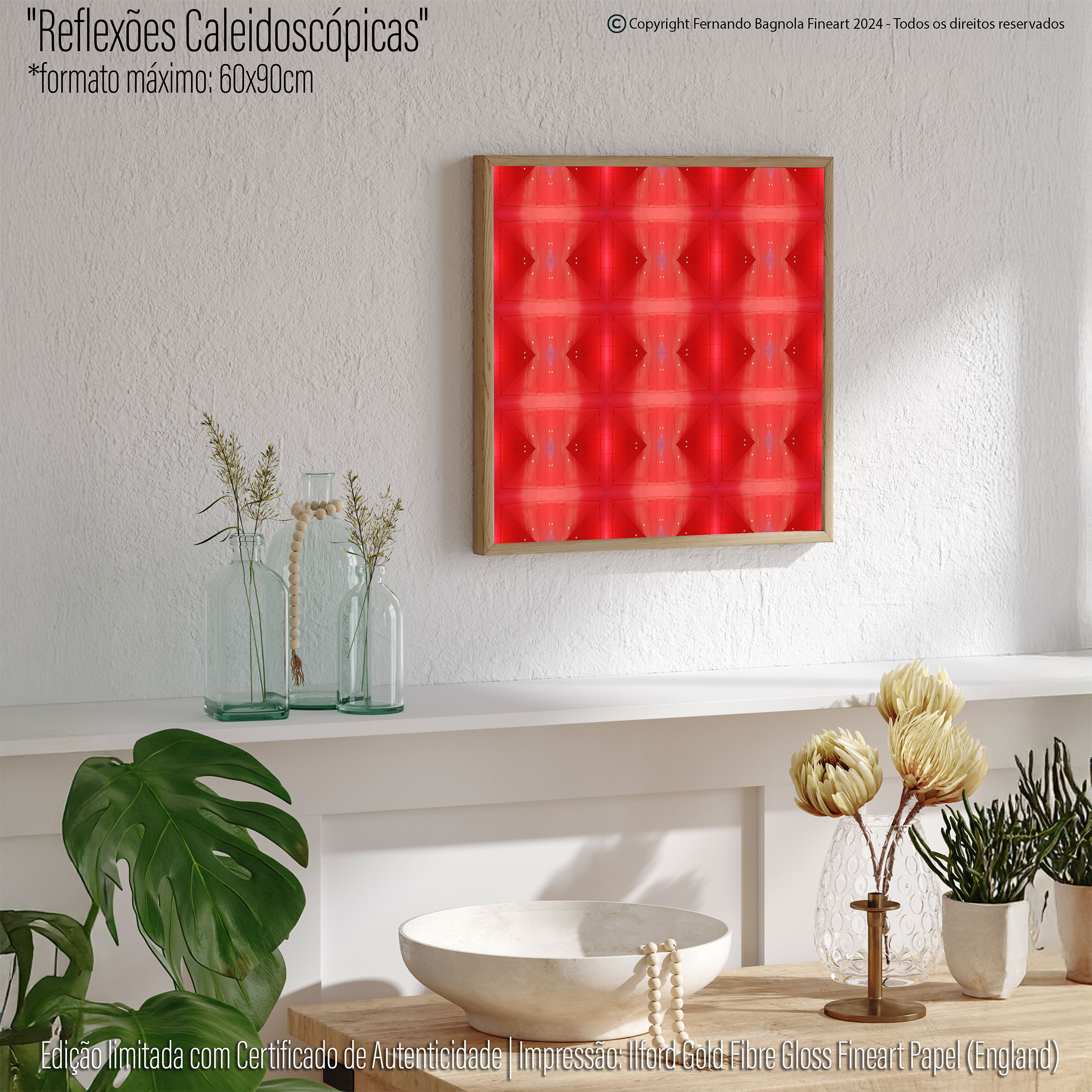Obra FA-036 apresentada num ambiente