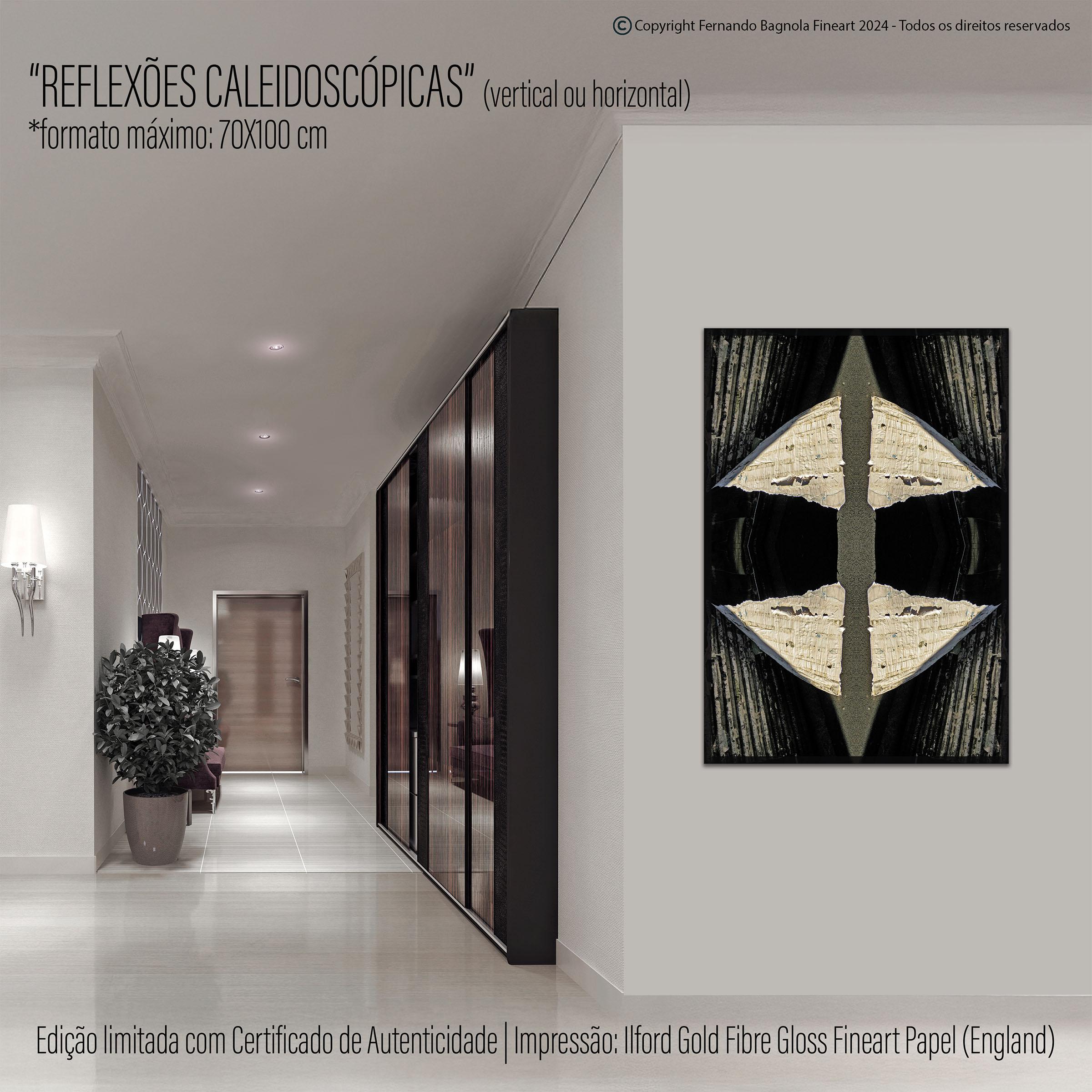 Obra FA-037 apresentada num ambiente